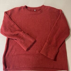 Cozy Red Knit Sweater